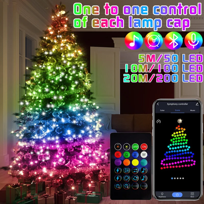 Lichterketten für den Weihnachtsbaum | Smart Bluetooth Control