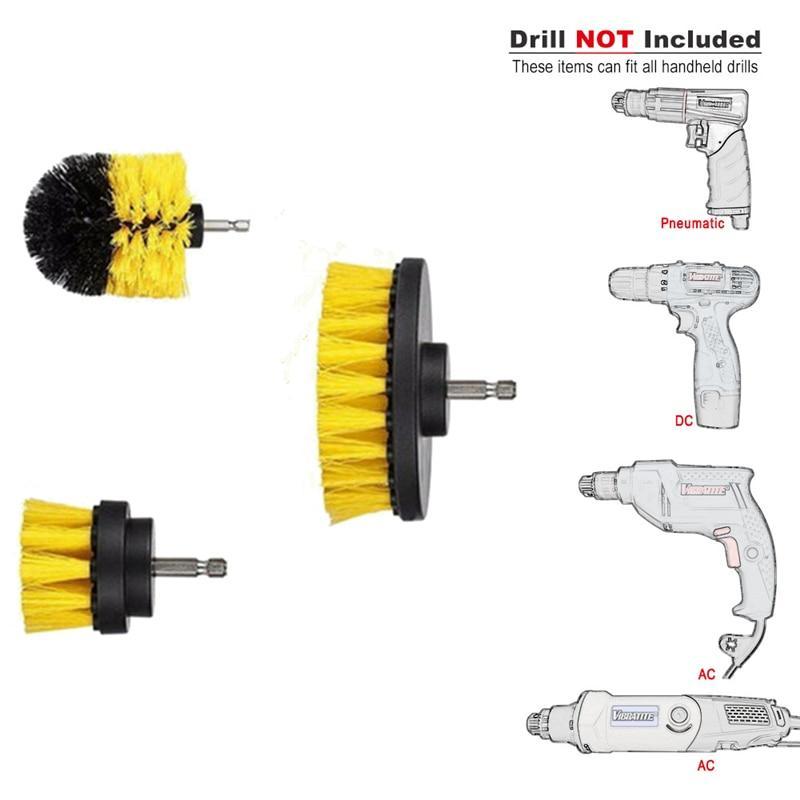 Drill Brush Scrubber - 3 Piece Set